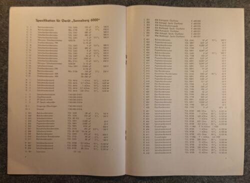RFT Vorinformation VEB Stern Radio Sonneberg 6000 RFT Anleitung 1967 - Bild 2 von 3