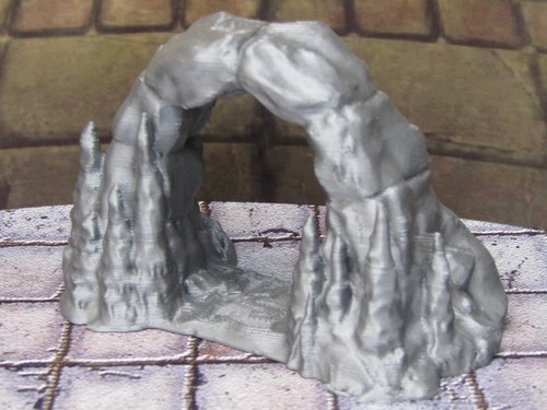Stalagmite Caverna Ingresso Mini Figura Miniatura Scenario Terreno Stampata in 3D - Foto 2 di 6