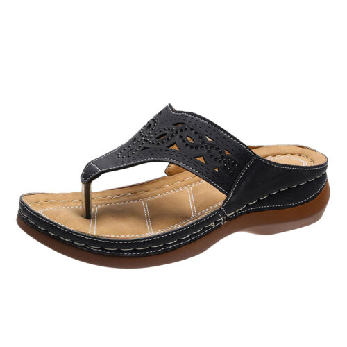 Orthopedic Sandals Soft Cushion Summer Thong Slippers Casual Comfy Shoes - Picture 9 of 35