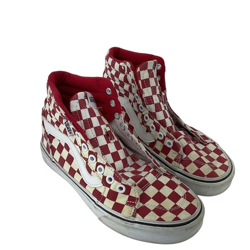 red checkered vans high tops