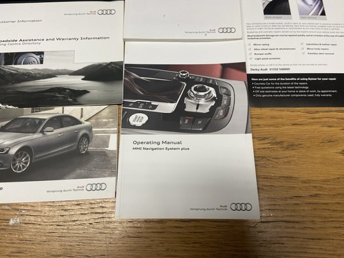 GENUINE AUDI A4| S4 2011-2015 OWNERS MANUAL HAMDBOOK BOOKPACK WALLET SET - Picture 5 of 7