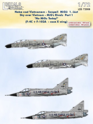 L Decals 1/72 Sky Over Vietnam MiG Rivals F-4C Phantom F-102A Delta Dagger USAF