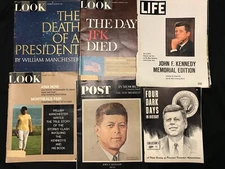 Set Of 6 Magazines From November 1963 Remembering President John F Kennedy