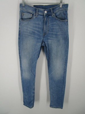 H\u0026M Jeans Men 32X32 Blue Slim Skinny 