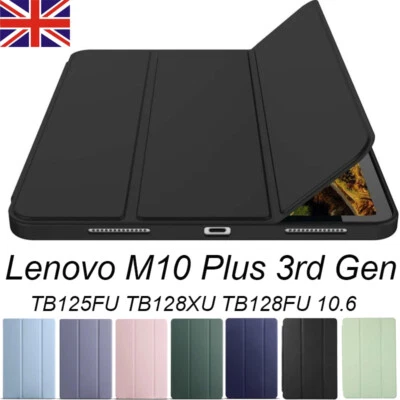 Case For Lenovo Tab M10 Plus 3rd Gen TB128FU 10.6" Flip Leather Shockproof Cover