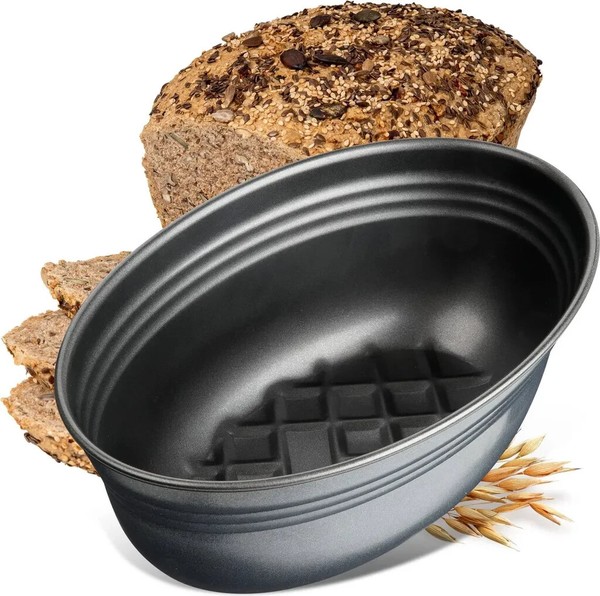 Zenker Brotform Oval Black Metallic Antihaftbeschichtung Kuchenform Brotbackform-image