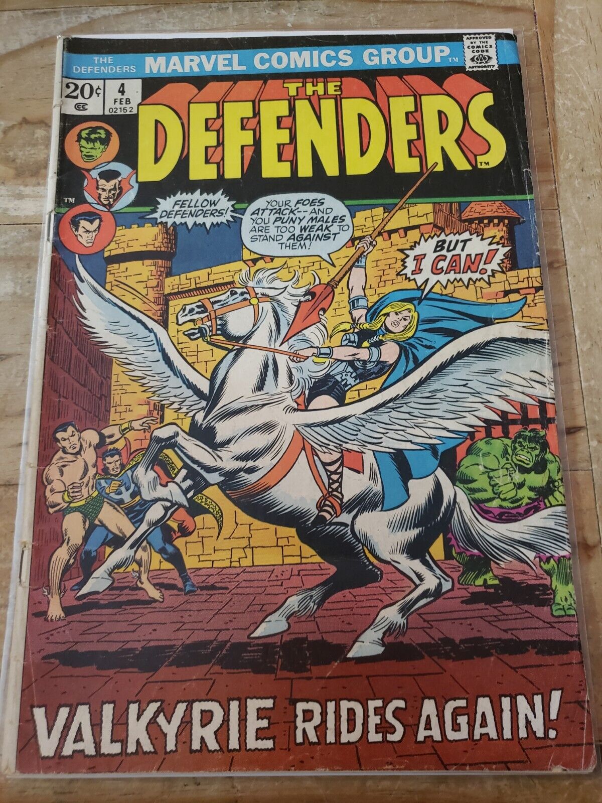 Defenders 4 1st Barbara Norris as Valkyrie 1973 Marvel GD+ see desc