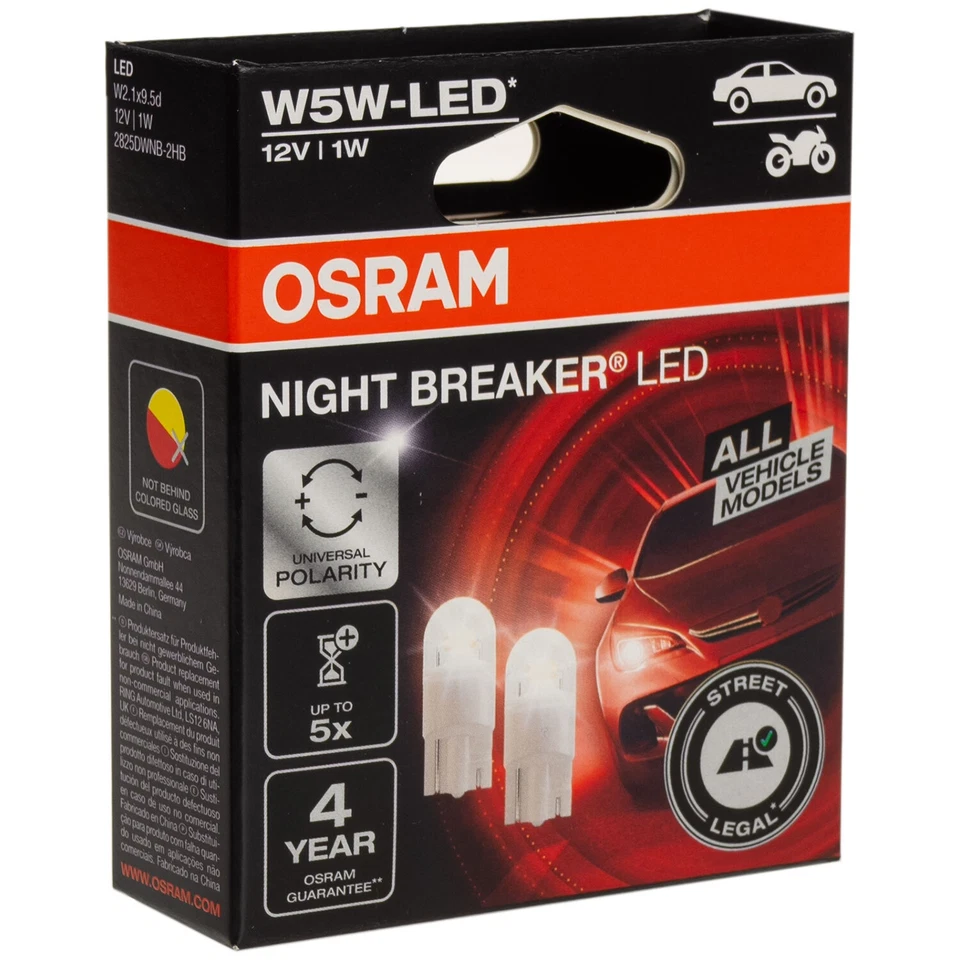 OSRAM W5W-LED GEN2 NIGHT BREAKER mit Straßenzulassung Model 2024/25 DUOBOX - Bild 3 von 3