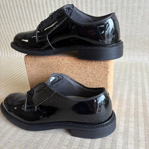 Altama High Gloss Black Oxford Dress Shoes Mens Size 8 D Military Police Uniform - Picture 7 of 19