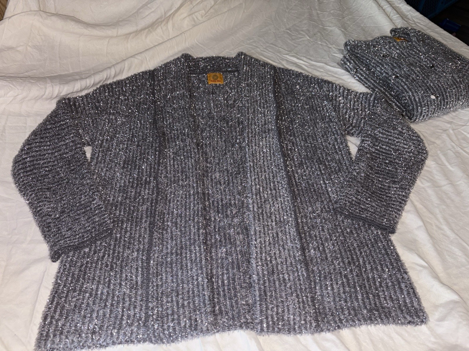 RUBY RED SILVER SPARKLE 2 PIECE LONG SLEEVED JACK… - image 11