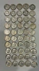 Lot of 50 90% silver 1960~1963 circulated Roosevelt dimes $5.00 face value
