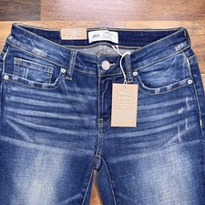 BKE Stella Skinny Jeans Womens 26R Low Rise Stretch 26x31.5 New