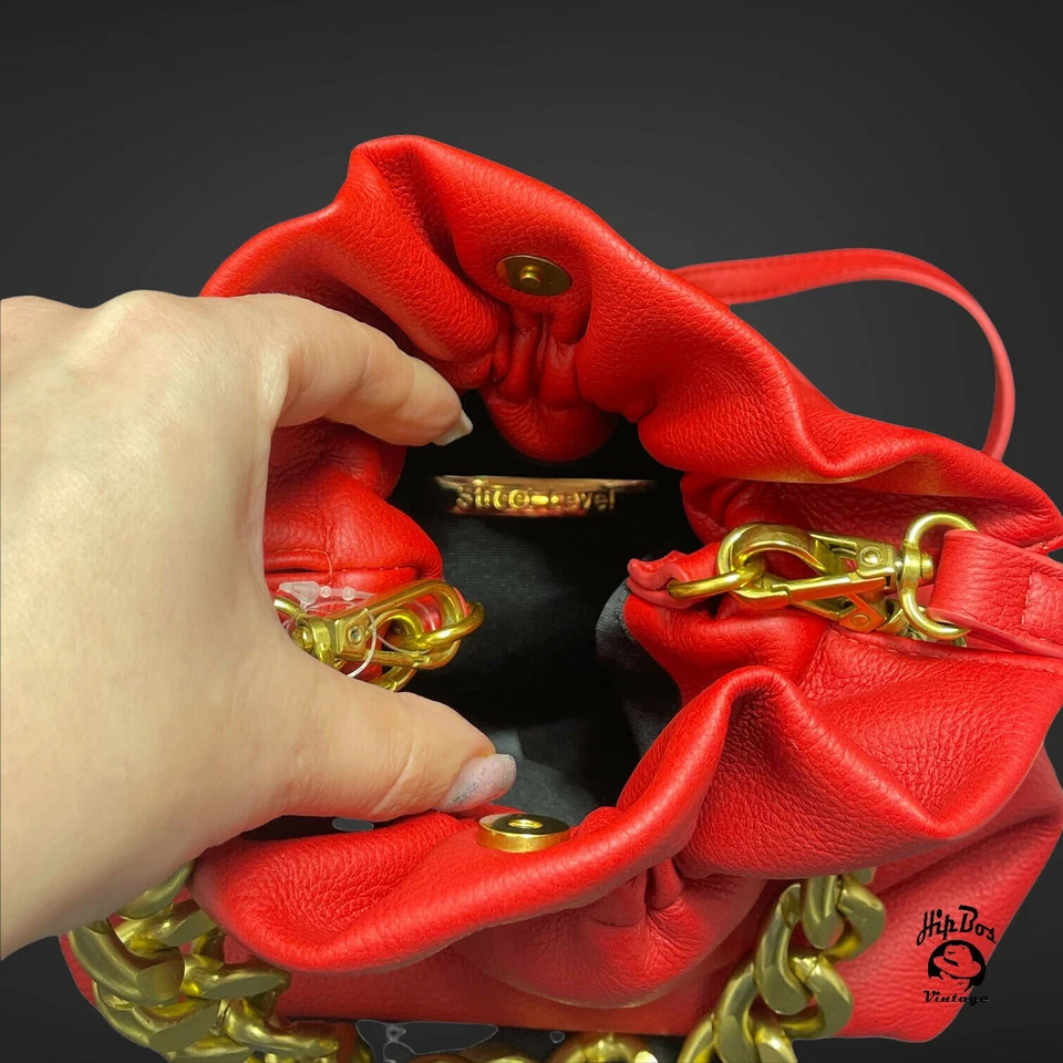 Free People Sac à bandoulière Pochette Femme Carmen Chaîne Sangle Fermeture M... - Photo 4/4