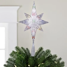 Northlight Clear Star of Bethlehem Christmas Tree Topper - 11" Multi Lights