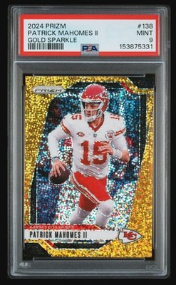2024 Panini Prizm - Patrick Mahomes II #138 Gold Sparkle Prizm /24 PSA 9