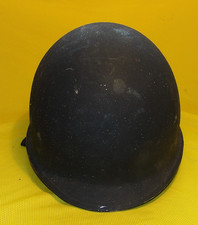 USA M1 STEEL HELMET BLUE WITH LINER  FROM STORAGE ( 4 ) NAVY