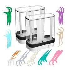 Empty Floss Pick Dispenser, 1 Foot Pack of 1 , Clear white