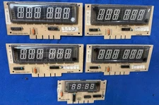 Set Of GOTTLIEB FACTORY 4 ORIGINAL 6 DIGIT DISPLAY and a 4 Digit Credit Display