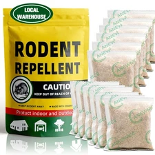 Rats and Mice Repellent for Indoor and Outdoor Spaces, 12-Pack 
