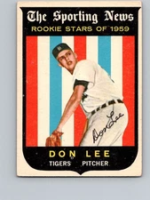 1959 Topps Rookie Don Lee #132 AUTO AUTOGRAPHED SIGNED DETROIT TIGERS