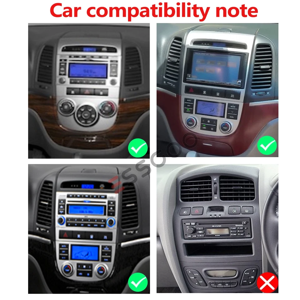 CarPlay для Hyundai Santa Fe 2 2006-2012 Android автомобиля стерео GPS навигатор Wi-Fi BT CAM - Изображение 2 из 4