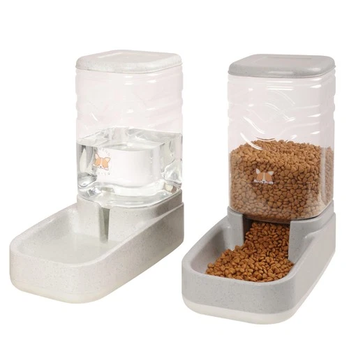 Automatic Cat Feeder Gravity Food and Water Dispenser Bowl Set for Small Medium - Picture 1 of 6