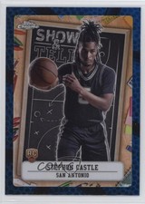 2024-25 Topps Chrome Show and Tell Blue Basketball Refractor Stephon Castle 0c2
