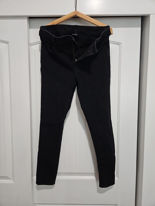 Women American Eagle Dream Stretch Black Jeans, 10