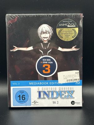 A Certain Magical Index Vol. 3 Mediabook Edition Blu-Ray Anime - NEU OVP Sealed