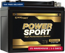 ExpertPower YTX12-BS AGM Motorcycle Battery 12V 12Ah Powersports ATV Battery - S