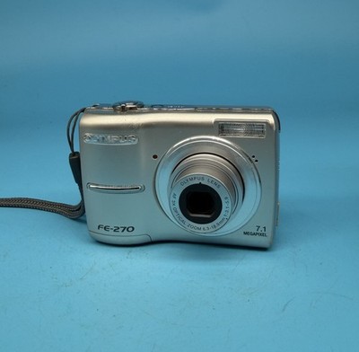 Olympus FE-270 7.1MP Digital Camera, Silver - Tested