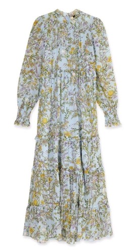 Neu! Neu ohne Etikett! ME + EM Langarm Maxi Stufen Blumen Kleid S 4