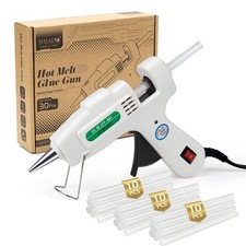 SHJADE Mini Hot Glue Gun Kit with 30 Sticks - Small, White-new Packaging  0.75 per gallon