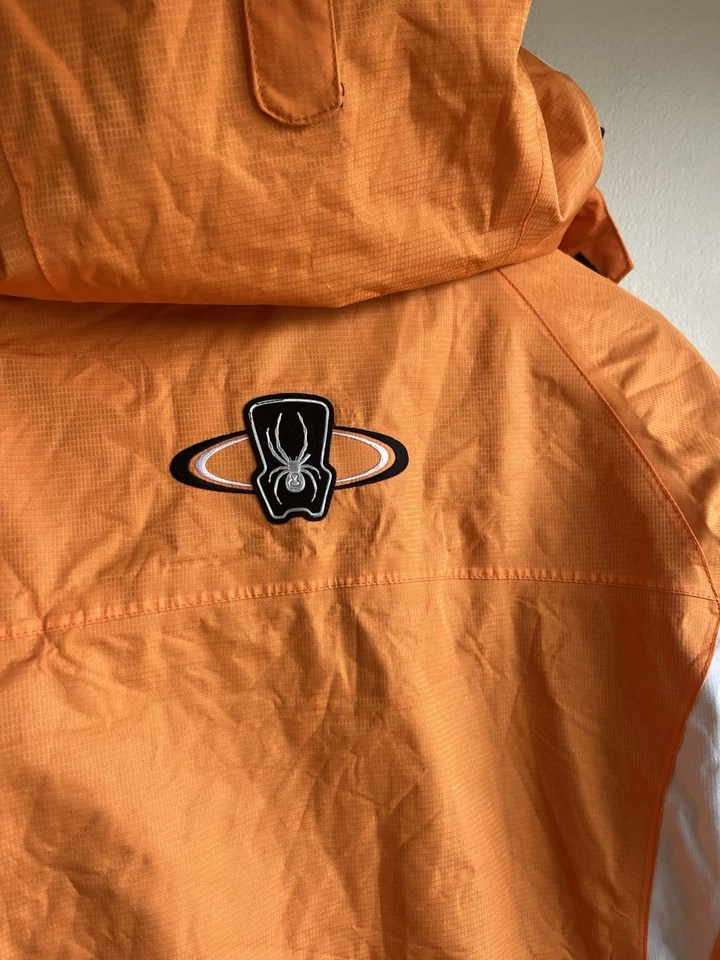 SPYDER Snow Ski Jacket Mens Orange Waterproof Size L - image 4 of 4