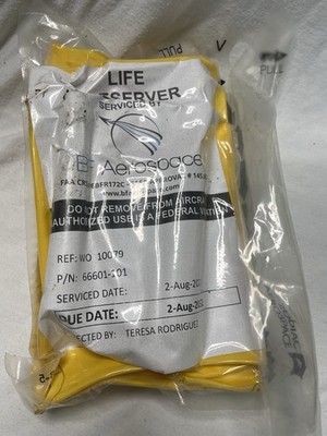 Emergency Aircraft Life Preserver Pn: 66601-101 year 2032 SEALED