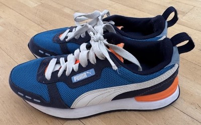 Puma Jr Unisex Kinder Sneakers Low Top Trainers 3736-16 Blau