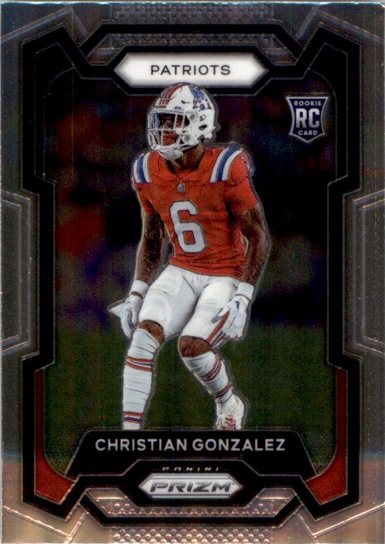 Christian Gonzalez 2023 Panini Prizm Rookie RC #369 New England Patriots