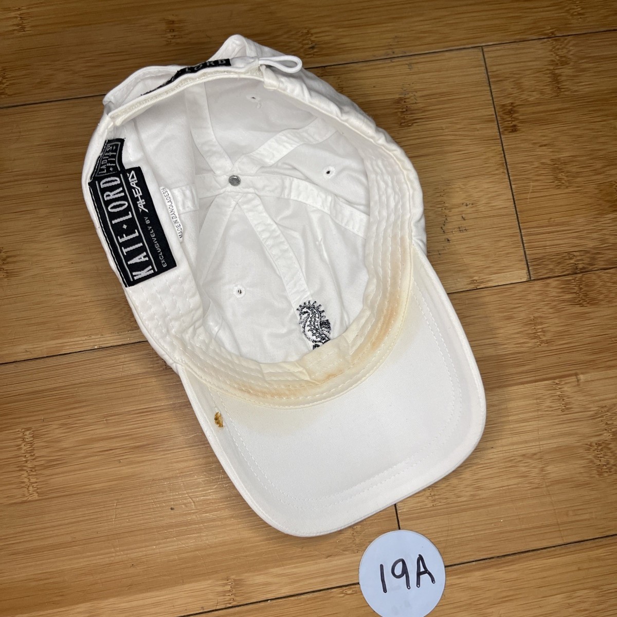 Kate Lord AHEAD WOMENS Seahorse 1928 White Golf Strapback Hat