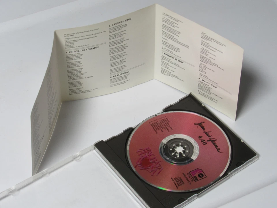 Juan Luis Guerra 4.40 – Bachata Rosa CD 1990 Excellent Condition FREE Foto 3 de 3