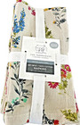 Rachel Ashwell THE FARMHOUSE NAPKINS (8) Pink Blue Yellow FLOWERS 18" COTTON NWT