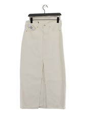 Levi’s Women's Jeans W 27 in Cream 100% Cotton Wide-Leg