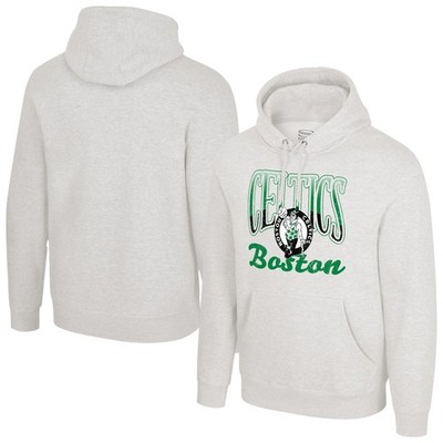 Unisex Stadium Essentials  Oatmeal Boston Celtics Sky High Hoodie