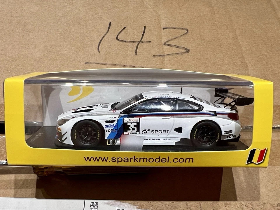 Spark BMW M6 GT3 #35 Walkenhorst Motorsport 24Hrs Spa 2017 1/43 SB177 - Imagem 3 de 4