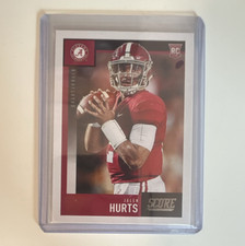 Panini 2020 Score Jalen Hurts Alabama Crimson Tide Rookie Card #394. rookie card picture