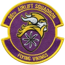 USAF 96th AIRLIFT SQUADRON – FLYING VIKINGS PATCH