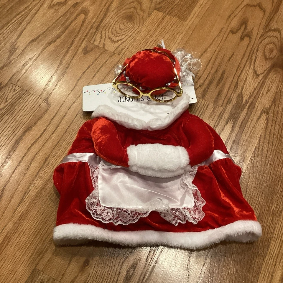 Disfraz para perro mascota vestido MRS SantaClause Navidad vacaciones Halloween traje talla mediana Foto 2 de 4