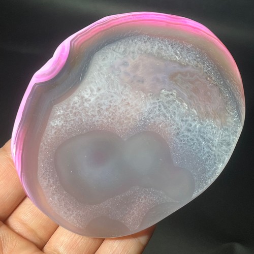 83G Natural Beautiful Agate Geode Druzy Slice Extra Large Gemstone - Picture 5 of 19
