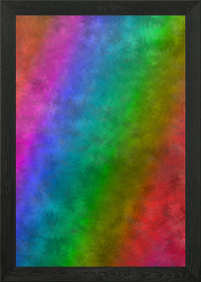 Farbeffekte Regenbogen6 gerahmtes Wandbild Poster Leinwanddruck Bild