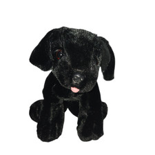 Melissa  Doug Black Labrador Plush Stuffed Dog Toy 8 Inch Soft Realistic