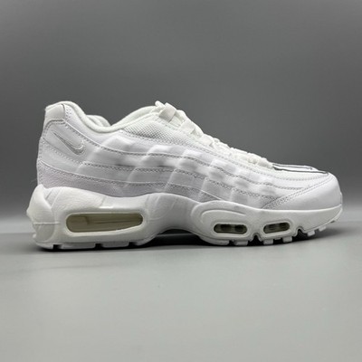 Nike GS Air Max 95 Recraft CJ3906-100 Triple White Nby Size 6Y / Women's 7.5